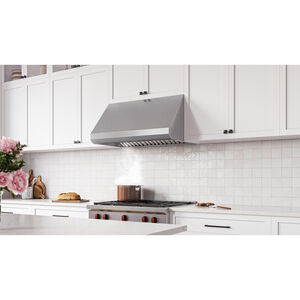 Broan Elite E60000 Series 30 in. Convertible Canopy Pro Style Range Hood with 650 CFM, 4 Fan Speeds & 3 LED Lights - Stainless Steel, , hires