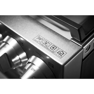 LG Signature Signature Series 30 in. 7.3 cu. ft. Smart True European Convection Double Oven Slide-In Dual Fuel Range with 4 Sealed Burners & Griddle - Stainless Steel, , hires