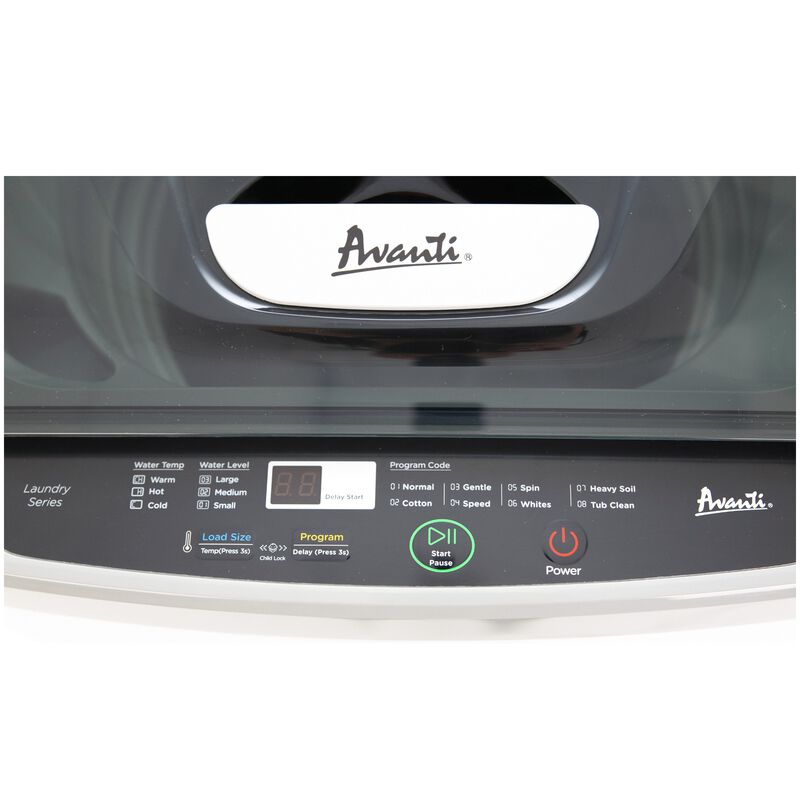 Avanti 20 in. 1.4 cu. ft. Compact Portable Washer - White, , hires