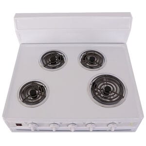 Premier 30 in. 3.9 cu. ft. Oven Freestanding Electric Range with 4 Coil Burners - White, , hires