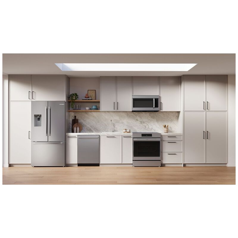 Bosch 500 Series 30 in. 5.8 cu. ft. Air-Fry Standard Convection Slide-In Electric Range with 4 Induction Burners - Stainless Steel, , hires