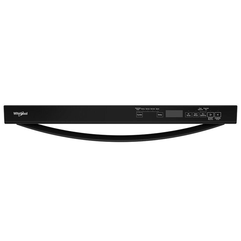 Whirlpool 24 in. Top Control Dishwasher with 44 dBa Sound Level & 3rd-Rack - Black, Black, hires