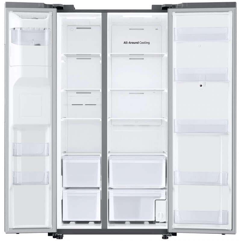 Samsung 36 in. 21.5 cu. ft. Smart Counter Depth Side by Side Refrigerator with Ice & Water Dispenser - Stainless Steel, Stainless Steel, hires