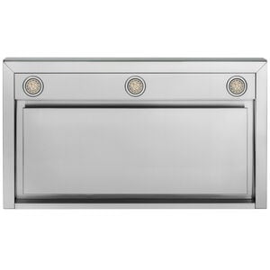 GE 36 in. Smart Convertible Chimney Style Range Hood with 610 CFM, 4 Fan Speeds & 3 LED Lights - Stainless Steel, , hires