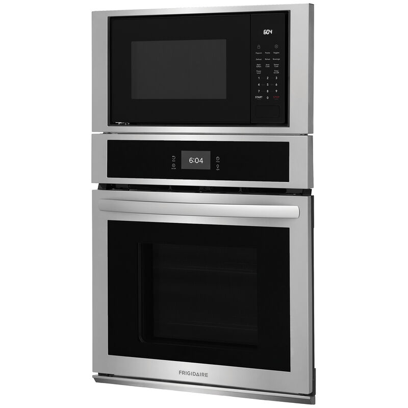 Frigidaire 27 in. 5.4 cu. ft. Electric Oven/Microwave Combo Wall Oven with Standard Convection & Self Clean - Stainless Steel, Stainless Steel, hires