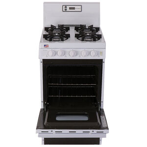 Premier 20 in. 2.4 cu. ft. Oven Freestanding Gas Range with 4 Sealed Burners - White, White, hires