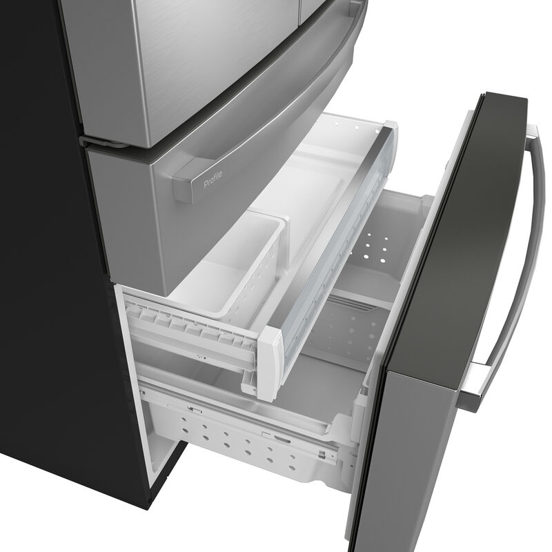 GE Profile 36 in. 28.7 cu. ft. Smart 4-Door French Door Refrigerator with Internal Water Dispenser - Fingerprint Resistant Stainless, , hires