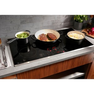 GE Profile 30 in. 4-Burner Smart Induction Cooktop with Simmer Burner & Power Burner - Black, , hires