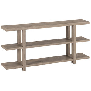 Hudson & Canal Acosta 64" Wide Rectangular Console Table - Antiqued Gray Oak, , hires