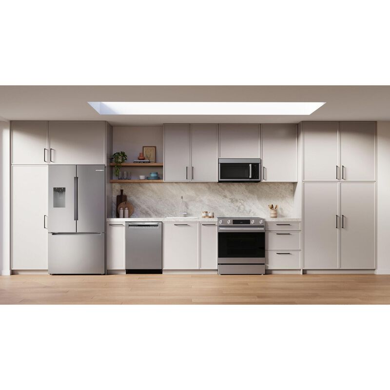 Bosch 300 Series 30 in. 5.8 cu. ft. Air-Fry Standard Convection Slide-In Electric Range with Smoothtop Burners - Stainless Steel, , hires