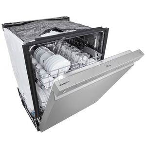 LG 24 in. Front Control Smart Dishwasher with 48 dBa Sound Level & Pocket - Stainless Steel, , hires