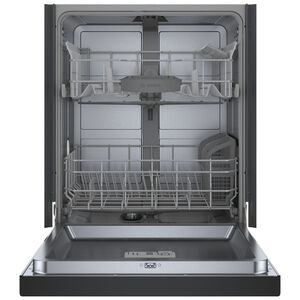 Bosch 100 Series 24 in. Smart Built-In Dishwasher with Front Control, 50 dBA Sound Level, 14 Place Settings, 8 Wash Cycles & Sanitize Cycle - Black, , hires