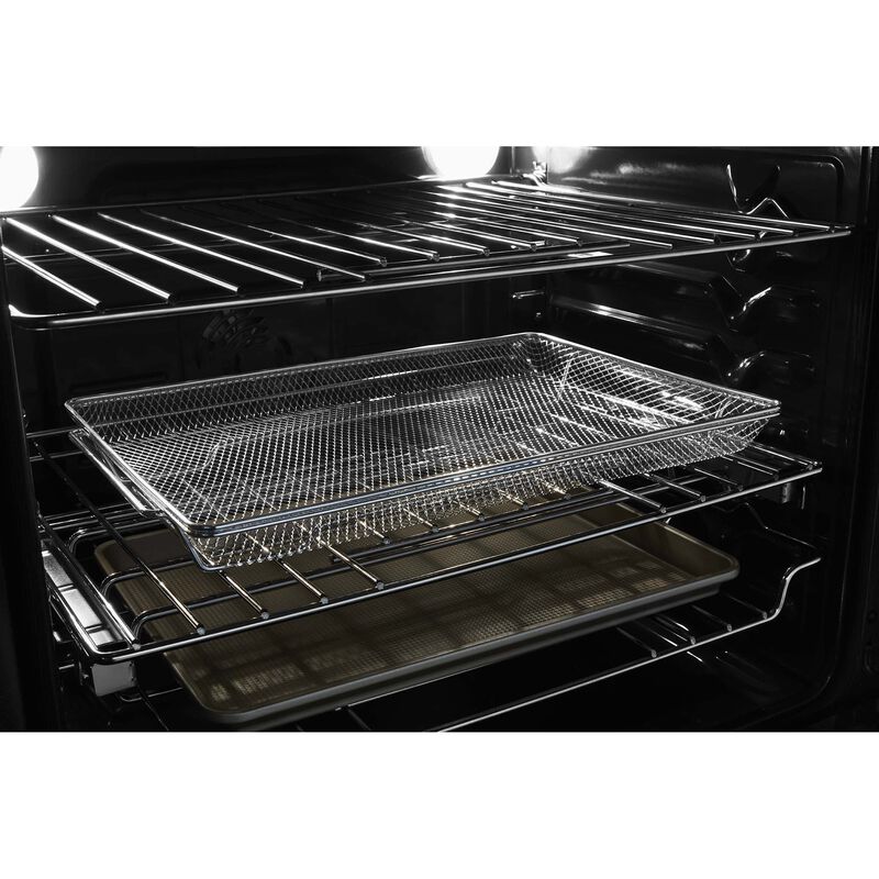 JennAir 30 in. 6.2 cu. ft. Air Fry True European Convection Slide-In Electric Range with Radiant Burners - Stainless Steel, , hires