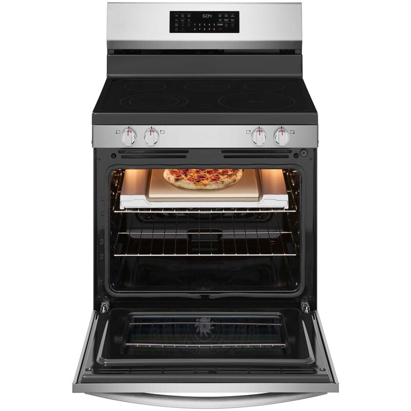 Frigidaire 30 in. 5.3 cu. ft. Air-Fry True European Convection Steam Oven Electric Range with 5 Induction Burner - Stainless Steel, , hires