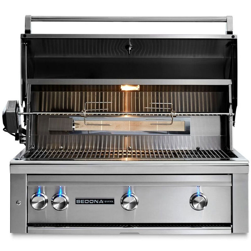 Lynx Sedona by Lynx 36 in. 4-Burner Built-In Liquid Propane Gas Grill with Rotisserie - Stainless Steel, , hires