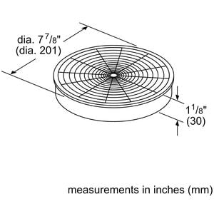 Bosch Charcoal Filter Kit for 30 in. & 36 in. Pull-Out Range Hoods, , hires