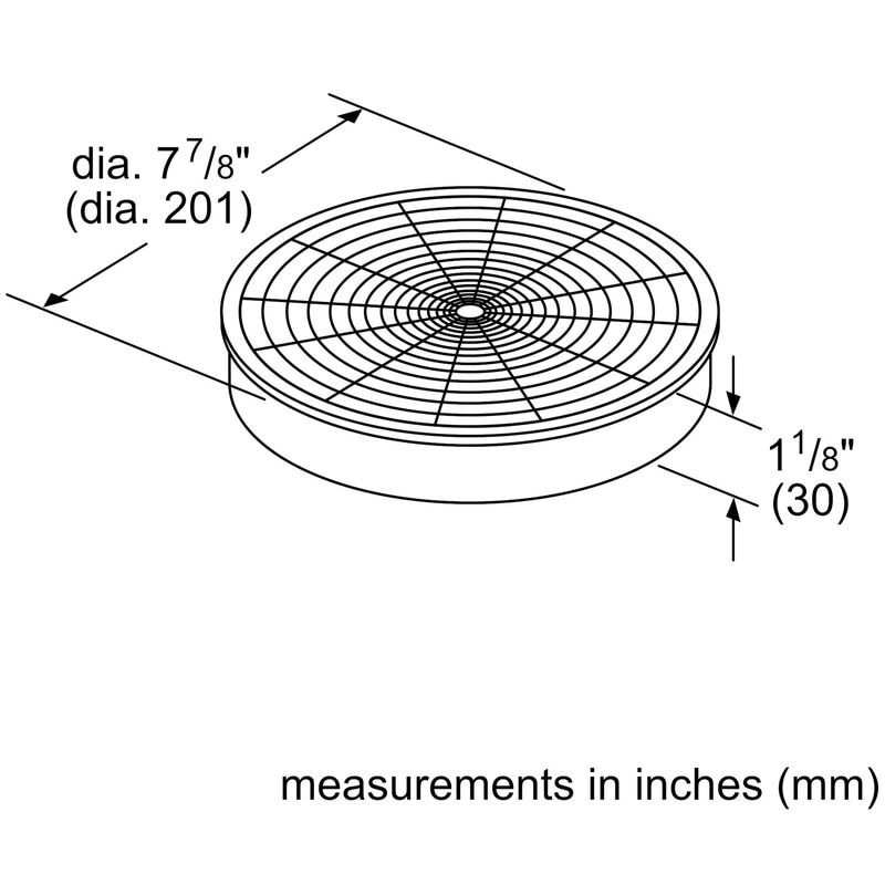 Bosch Charcoal Filter Kit for 30 in. & 36 in. Pull-Out Range Hoods, , hires