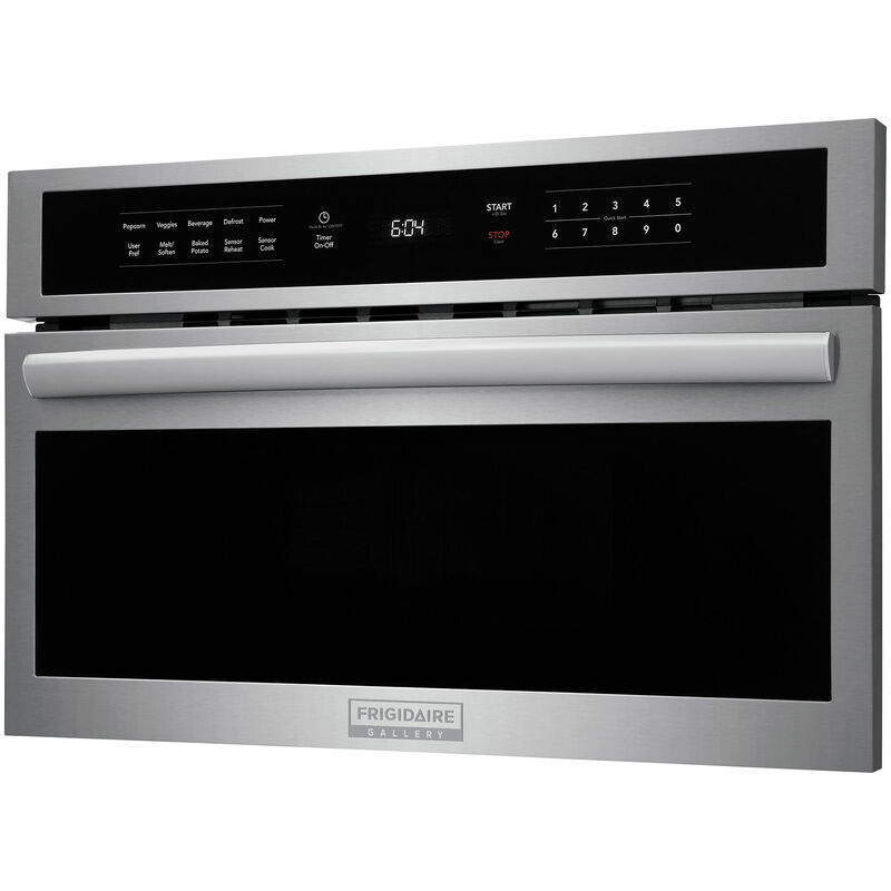 Frigidaire Gallery 30 in. 1.6 cu. ft. 950W Built-In Microwave with Sensor Cooking - Stainless Steel, Stainless Steel, hires