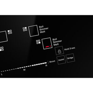 JennAir Rise Series 30 in. 6.4 cu. ft. Air Fry True European Convection Slide-In Electric Range with 4 Induction Burners - Stainless Steel, , hires