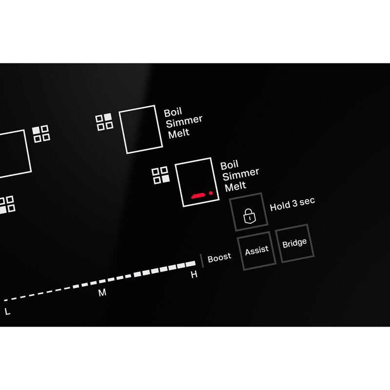 JennAir Rise Series 30 in. 6.4 cu. ft. Air Fry True European Convection Slide-In Electric Range with 4 Induction Burners - Stainless Steel, , hires
