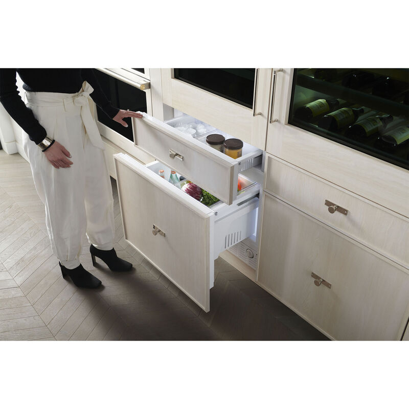 Monogram 30 in. 14.6 cu. ft. Built-In Counter Depth Bottom Freezer Refrigerator with Ice Maker - Custom Panel Ready, , hires