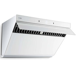 Fotile Slant Vent Series 30 in. Ducted Standard Style Range Hood with 1000 CFM, 4 Fan Speeds & 2 LED Lights - White Glass, , hires