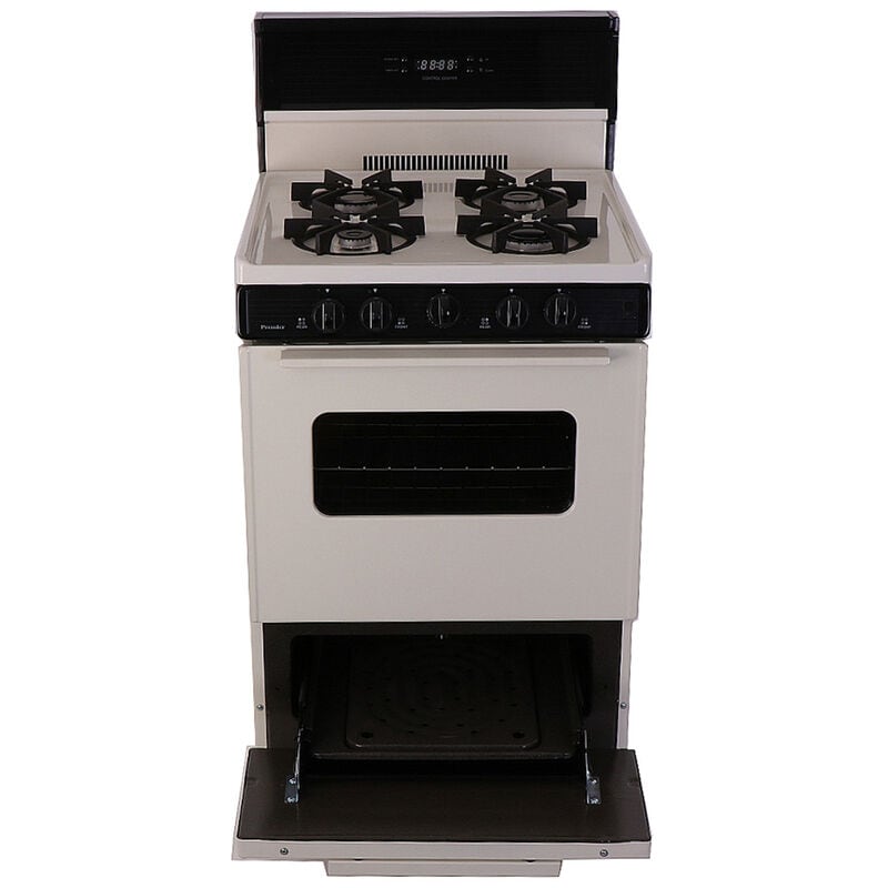 Premier 24 in. 3 cu. ft. Gas Range with 4 Sealed Burners - Bisque, , hires
