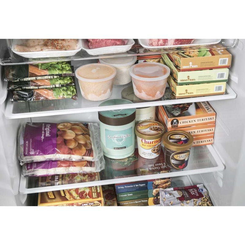 GE 33 in. 17.3 cu. ft. Garage-Ready Upright Freezer with Adjustable Shelves - White, , hires