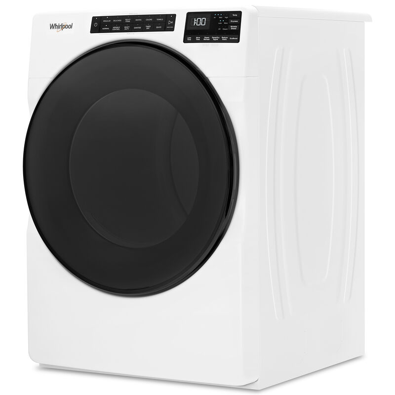 Whirlpool 27 in. 7.4 cu. ft. Electric Dryer with 37 Dryer Programs, 7 Dry Options, Sanitize Cycle, Wrinkle Care & Sensor Dry - White, White, hires