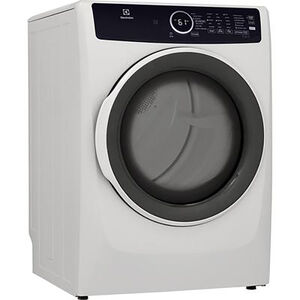 Electrolux 400 Series 27 in. 8.0 cu. ft. Stackable Gas Dryer with 7 Dryer Programs, 6 Dry Options, Sanitize Cycle & Wrinkle Care - White, White, hires