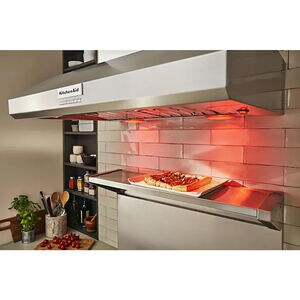 KitchenAid 36 in. Ducted Canopy Pro Style Style Range Hood with 4 Fan Speeds & 2 LED Lights - Stainless Steel, , hires