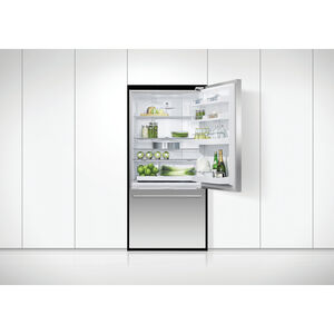 Fisher & Paykel Series 5 31 in. 17.1 cu. ft. Smart Counter Depth Bottom Freezer Refrigerator, Right Hinge - Stainless Steel, , hires