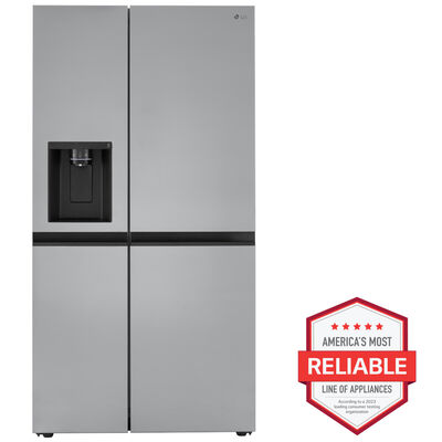 LG 36 in. 27.2 cu. ft. Side-by-Side Refrigerator with External Ice & Water Dispenser- Stainless Steel | LRSXS2706S