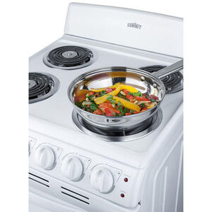 Summit 20 in. 2.3 cu. ft. Electric Range with Coil Burners - White, , hires