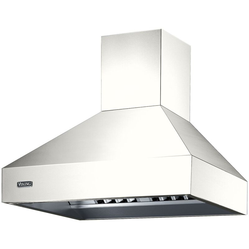 Viking 5 Series 48 in. Ducted Chimney Style Range Hood with 3 LED Lights - Pure White, , hires