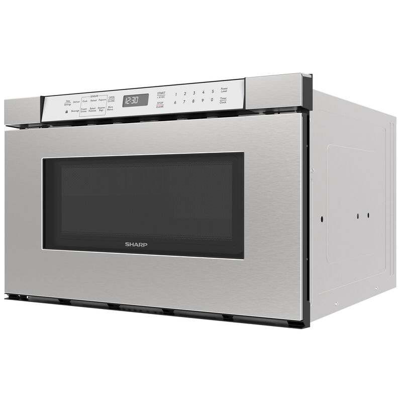 Sharp 24 in. 1.2 cu. ft. 950W Drawer Microwave with Sensor Cooking - Stainless Steel, , hires