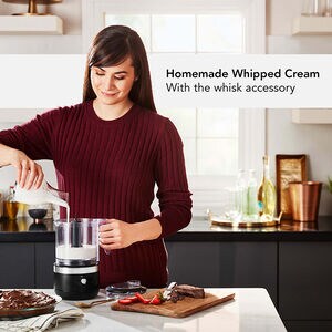 KitchenAid 5-Cup Cordless Food Chopper - Black, , hires