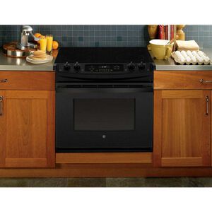 GE 30 in. 4.4 cu. ft. Drop-In Electric Range with Smoothtop Burners - Black, , hires