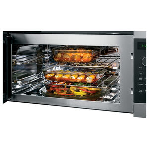 GE Profile 30" 1.7 Cu. Ft. Over-the-Range Microwave with 10 Power Levels, 300 CFM & Sensor Cooking Controls - Stainless Steel, , hires