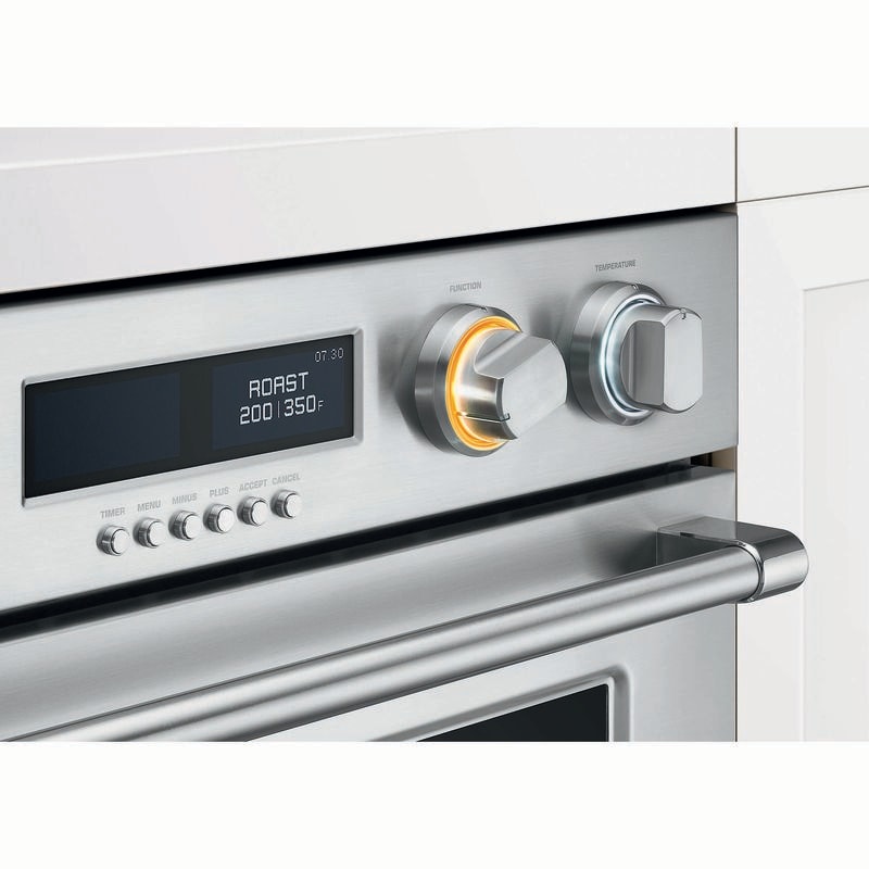 Fisher Paykel Pro Series 7 30 in. 8.2 cu. ft. Top Control Electric Double Wall Oven with True European Convection - Stainless Steel, , hires