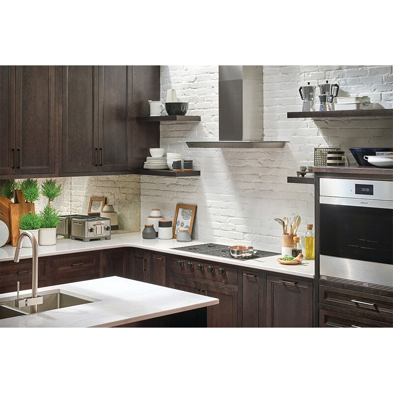 Wolf 30 in. Convertible Chimney Style Range Hood with 3 Fan Speeds & 2 LED Lights - Stainless Steel, , hires