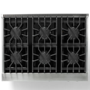 Viking 5 Series 36 in. 5.1 cu. ft. Standard Convection Gas Range with 6 Sealed Burners - Stainless Steel, , hires