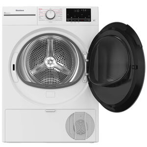 Blomberg 24 in. 4.5 cu. ft. Smart Stackable Ventless Electric Dryer with Heat Pump, Sanitize & Steam Cycle - White, , hires