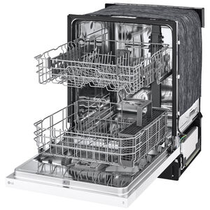 LG 24 in. Built-In Dishwasher with Front Control, 52 dBA Sound Level, 15 Place Settings & 5 Wash Cycles - White, , hires