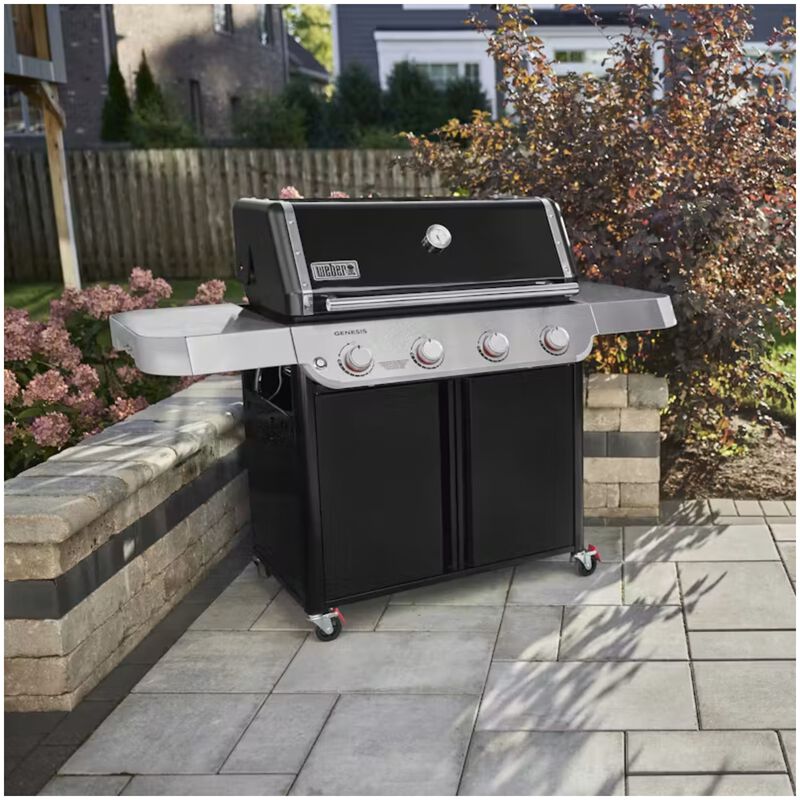 Weber Genesis E-415 Series 4-Burner Liquid Propane Gas Grill - Black, , hires