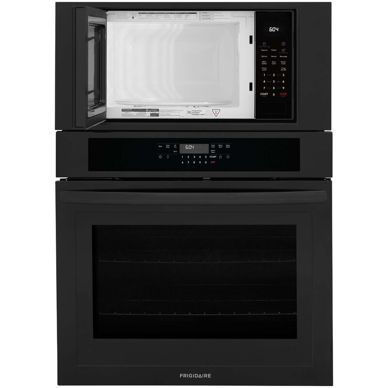 Frigidaire 30 in. 6.9 cu. ft. Electric Microwave/Wall Oven Combo with Standard Convection & Sensor Cooking - Black, , hires