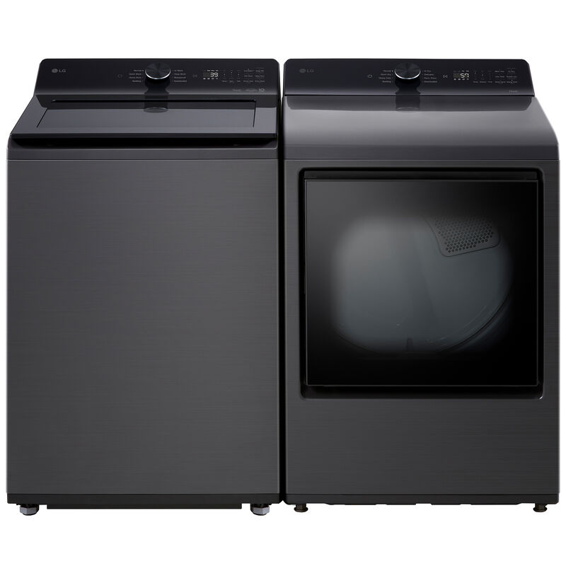 LG 27 in. 7.3 cu. ft. Smart Gas Dryer with AI Sensor Dry - Platinum Black, Platinum Black, hires