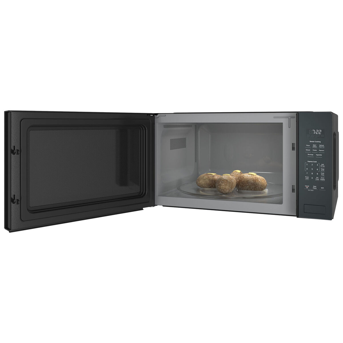 GE Profile 25 in. 2.2 cu. ft. 1100W Smart Built-In Microwave with