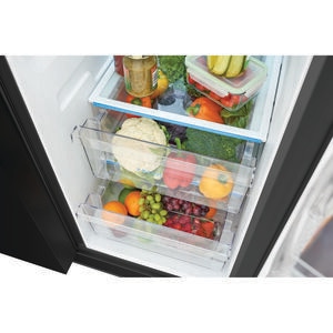 Frigidaire 36 in. 25.6 cu. ft. Side-by-Side Refrigerator with External Ice & Water Dispenser - Black, Black, hires