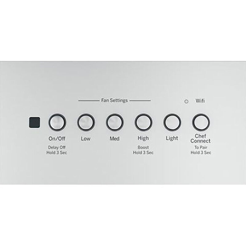 GE 36 in. Standard Style Range Hood with 4 Speed Settings, 610 CFM, Convertible Venting & 3 LED Lights - Stainless Steel, , hires